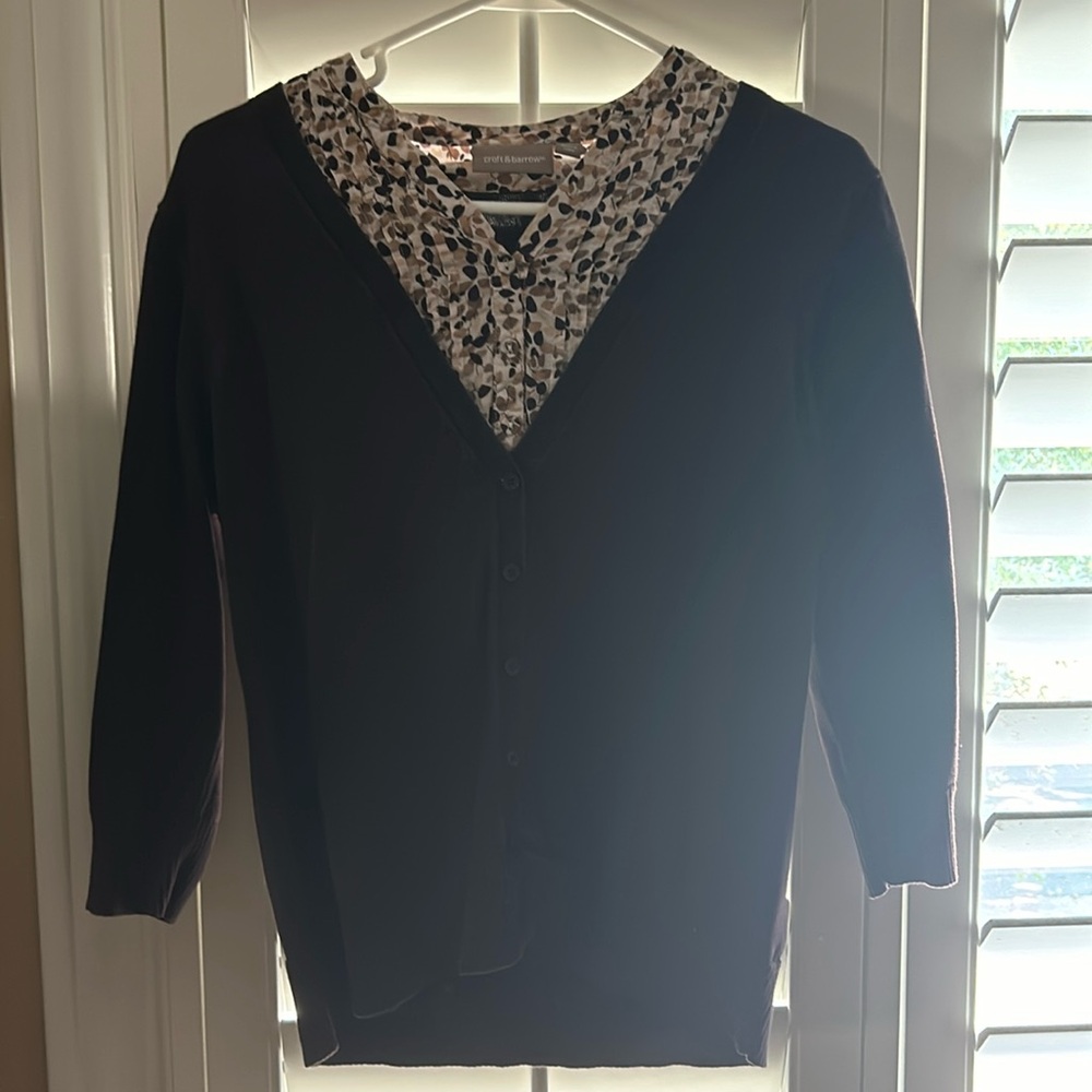 Croft & Barrow cardigan with sewn in blouse